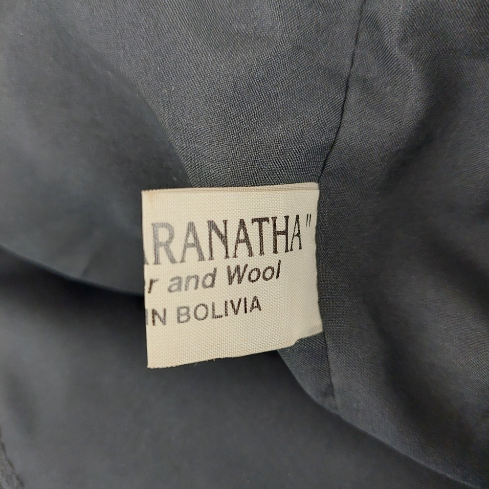 Maranatha Backpack Messenger Bag Brown Leather Wool Woven Bolivian Artisan - Picture 6 of 8